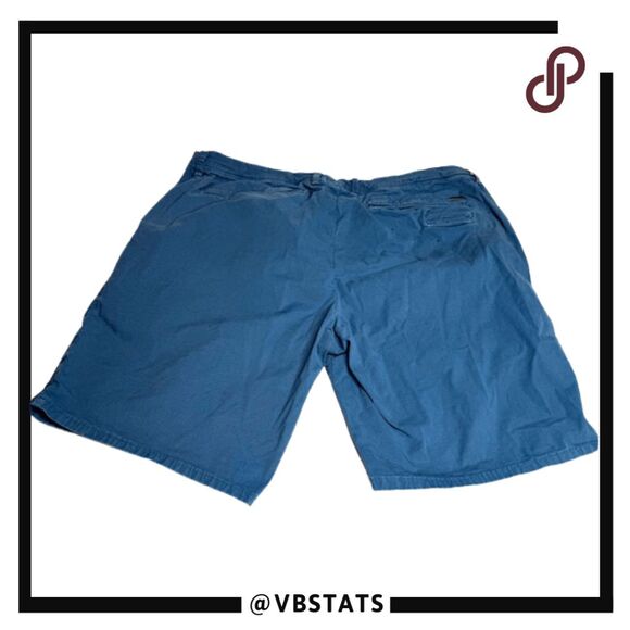 Rodd & Gunn Men's Stretch Casual Fit Flat Front Chino Shorts Navy Blue Size 35 - Picture 2 of 7